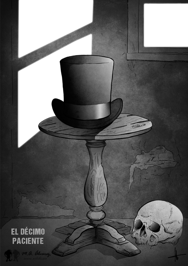 Ilustración Sombrero El décimo paciente y otras historias de terror